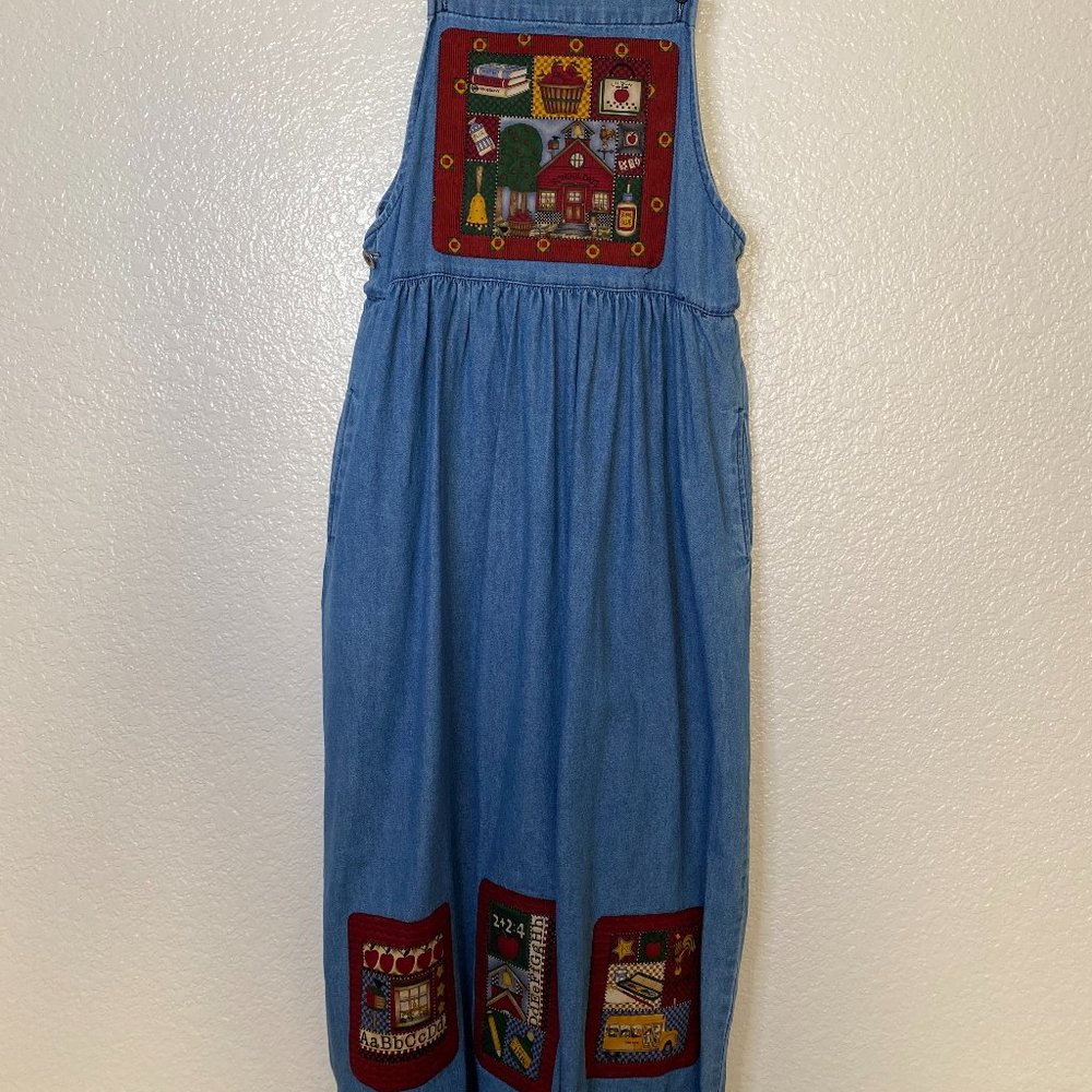 90's School Teacher Denim Dress